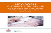 NEWBORN - cec. · PDF fileSource antibacterial recommendations, Neonatal Medicines Formulary Consensus Group with permission. ... SEPSIS - Early onset Early-onset sepsis < 72 hours