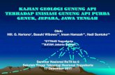 KAJIAN GEOLOGI GUNUNG API TERHADAP INISIASI …hilghartono.dosen.sttnas.ac.id/files/2017/11/Kajian-Geologi-Gunung... · Pulau Jawa merupakan bagian dari Busur Magma Kapur, Tersier,