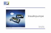 Insulinpumpe - Fachbereich Mathematik und Informatik · Insulinpumpe berechnet optimale Dosis Patient bestätigt die berechnete Dosis oder gibt manuell abweichende Dosis ein Insulin