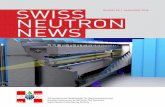 SWISS Number 48 | September 2016 NEUTRON NEWSsgn.web.psi.ch/sgn/snn/snn_48.pdf · SWISS Number 48 | September 2016 NEUTRON NEWS. 2 On the cover ... 6 E stia: Design of the poarizl