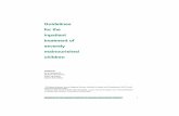 Guidelines for the inpatient severely malnourished - who.int · Guidelines for the inpatient treatment of severely malnourished children 3 Preface Acknowledgements Introduction A.