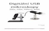 Digitální US · Dovozce do ČR: SEWECOM s.r.o., ičo: 5857 u s t, provozovna Ostrava, Stránka 2 Digitální USB mikroskop Děkujeme Vám za zakoupení našeho produktu.