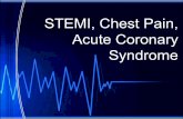 STEMI, Chest Pain, Acute Coronary Syndrome · Diagnosing non-STEMI • “Non-STEMI” does not mean “not a STEMI”, it means “non ST segment elevated myocardial infarction”