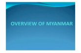  · MYANMAR Total Area: 676.578 sq km .Land area is 653,508 sq km -Water area is 23,070 sq km Boundaries: km -Bangladesh 193 km, .1ndia 1,463 km, China 2,185 km,