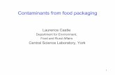 Laurence Castle - .Laurence Castle Department for Environment, ... 21 Contaminants from food packaging