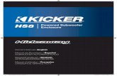 HS8 Powered Subwoofer Enclosure - kicker.com · Set the Input Level switch on the side panel to match the outputs of your source unit. Crossover Control: The variable crossover on