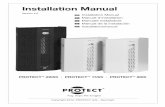 Installation Manual - suisse-alarme.ch · PROTECT™ 600i/1100i/2200i 7 Min. 35 cm. Min. installation distance from objects. Ecart minimal entre le générateur et d’autres objets.