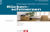 Therapeutische Umschau Rücken- schmerzen¼ckenschmerzen... · € 34.95 / CHF 49.90 ISBN 978-3-456-84729-0 Band 70 · Heft 9 · September 2013 ... bezüglich entsprechender radiologi-scher