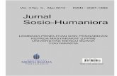 Jurnal Sosio Humaniora Vol.3 No.3,. Mei 2012 ISSN : 2087-1899lppm.mercubuana-yogya.ac.id/wp-content/uploads/2013/12/JURNAL-SOS... · Jurnal Sosio Humaniora Vol.3 No.3,. Mei 2012 ISSN
