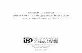 South Dakota · South Dakota Workers’ Compensation Law July 1, 2018 – June 30, 2019 Division of Labor & Management 123 W. Missouri Ave. Pierre, SD 57501 605.773.3681. inside cover
