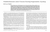 Patellofemoral Joint Forces During Ergometric Cycling · Patellofemoral Joint Forces During Ergometric Cycling MATS O. ERICSON and RALPH NISELL We estimated the patellofemoral joint