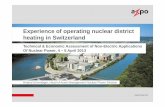 Ei f i ldiiExperience of operating nuclear district ... · Ei f i ldiiExperience of operating nuclear district heating in Switzerland Technical & Economic Assessment of Non-Electric