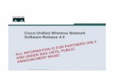 Cisco Unified Wireless Network Software Release 4 · • Cisco is the 1st to provide and integrated wireline and wireless security solution ... Intranet Enterprise Intranet Cisco