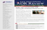 Resolution Cente R, inC. ADR R EVIEW - pdrci.org · THE PHILIPPINE ADR REVIEW Broadening s cope f bitration dvocacy  deCeMBeR 2017 PhiliPPine DisPute Resolution Cente R, inC.