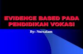 EVIDENCE BASED PADA PENDIDIKAN VOKASI - pdpersi.co.id · PILIHAN DI SIMPANG JALAN nursalam-2014 “Two roads diverged in wood and I took the one less travelled by and that has made