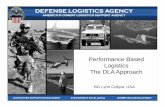Performance Based Logistics The DLA Approach · migrating to a joint PBL structure, while providing better availability and reliability. ARMY Air Force Navy PBL PBL PBL •Rationalize
