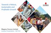 Towards a Robust, Sustainable and Profitable ... - magma.co.in · Magma HDI General Insurance •Business growth - 69.4% growth in Q2 FY19 over Q2 FY18 resulting in 65.9% growth in