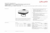 Techninis aprašymas Trijž padįėiž reguliavimo pavarosheating.danfoss.com/PCMPDF/VDLES521_AMV65x.pdf · Patikrinkite, kokios yra leidžiamos kartu naudojamo vožtuvo montavimo