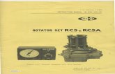 CREATE - RC5 rotator instruction manual · ROTATOR str 1 st edition 7-1982 INSTRUCTION MANUAL 1M 826-150-05 CREATE RC5& RC5A RC5A Series. CREATIVE DESIGN CO., Kawasaki Japan LTD.