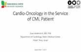 Cardio-Oncology in the Service of CML Patientcml.org.il/wp-content/uploads/2018/10/Cardiooncology-CML-meeting... · Chronic Myeloid Leukemia and TKI 2001 Imatinib 2007 Nilotinib 2006