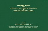 UNION LIST OF MEDICAL PERIODICALS IN SOUTHEAST .Union List of Medical Periodicals - Periodicals published