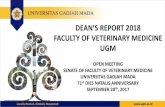 DEANS REPORT 2018 FACULTY OF VETERINARY MEDICINE … filedeans report 2018 faculty of veterinary medicine ugm open meeting senate of faculty of veterinary medicine universitas gadjah