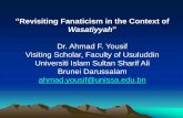 Revisiting Fanaticism in the Context of Wasatiyyah Turun/REVISITING FANATISICM IN THE... · Concept of Fanaticism Fanaticism is derived from the Latin word fanum which refers to “the