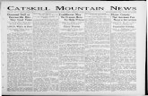 CATSKILL MOUNTAIN NEWS - n MOUNTAIN NEWS Vol. 75. No. 5. Whole Number 3817MARGARETVILLE. , NEW YORK,