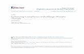 Enhancing Compliance with Allergic Rhinitis Therapy · cations such as otitis media, sinusitis, facial and dental abnormalities, hear- ing loss, poor speech development, and recurrent