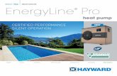 SINCE 1964 INNOVATION EnergyLine Pro - Hayward · SINCE 1964 INNOVATION EnergyLine ® Pro ... Tri 23 kW Tri 25 kW Tri 30 kW Tri 36 kW Tri ... An ideal product for indoor pools.