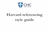 Harvard referencing style guide - chc.edu.au .REFERENCING GUIDE: HARVARD STYLE This referencing chart