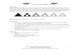 Fractal Triangles · Fractal Triangles Fractals are SMART: Science, Math & Art! ... midpoints of the existing triangle to make a new, downward-facing triangle. Have students