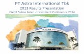 PT Astra International Tbk and Presentation/AI... · This report has been prepared by PT Astra International Tbk independently and is circulated for the purpose of generalinformation