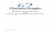 REQUEST FOR PROPOSALS FOR LANDSCAPE MAINTENANCE SERVICES for Bids... · REQUEST FOR PROPOSALS . FOR. LANDSCAPE MAINTENANCE SERVICES . 1 Rev.9/29/2014 ... Charlotte Douglas International