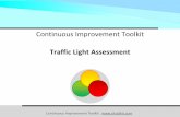 Traffic Light Assessment - Continuous … Improvement Toolkit . 22 Example – Skills matrix: Traffic Light Assessment ID Name Job Title Safety Intro. Product Defects SPC 5S SOP DMAIC