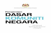 Pengenalan DASAR KOMUNITI NEGARA - kpkt.gov.my KPKT/DASAR/DKN_2019... · Malaysia sebagai sebuah negara maju. Ini kerana dasar ini memberi penekanan kepada nilai, cara hidup ... Infrastruktur