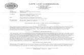 CAPE COD COMMISSION · The proposal calls for construction of a 151,884 square foot addition to.an existing 118,580 square foot warehouse on White's.PathinSouthYarmouth, MA.