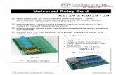 Universal Relay Card K6714 & K6714 - 16 - Velleman · PDF fileK6714 & K6714 - 16 Universal Relay Card ILLUSTRATED ASSEMBLY MANUAL H6714(16)IP-ED1 The relays can be controlled in different