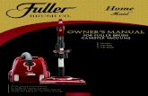 Fuller Brush FB-HM / FB-HMP Canister Vacuummedia.fullerbrushvacuums.com/manuals/HomeMaidOwnersManual.pdf · Owner’s Manual For Fuller Brush Canister Vacuums Models FB-HM FB-HMP