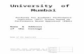 University of Mumbai - St. Xavier's College-Autonomous, Mumbaixaviers.edu/misc/university_proforma.doc  · Web viewUniversity of Mumbai. Proforma for Academic Performance Indicator
