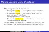 Making Decisions Under Uncertainty - artint.info · c D. Poole and A. Mackworth 2010 Arti cial Intelligence, Lecture 9.2, ... Utility node, the parents are the ... I Choose the D
