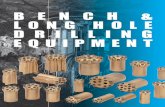 BENCH & LONG HOLE DRILLING EQUIPMENT · BENCH & LONG HOLE DRILLING EQUIPMENT 44 BENCH & LONG HOLE DRILLING EQUIPMENT T45 (1 3/4") SERIES (Recommended gauge diameter ...
