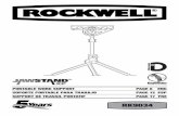rk9034 - Rockwell Tools · - Wear protective hair covering to contain long hair. ... unfold the tripod legs of the main body and extend ... deben respetarse siempre unas normas básicas