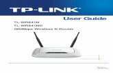 TL-WR841N TL-WR841ND 300Mbps Wireless N Router · This equipment complies with FCC RF radiation exposure limits set forth for an uncontrolled environment. This device and its antenna
