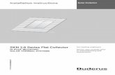 Installation instructions Solar Collector - Buderus · Installation instructions Solar Collector 63043975.00-1.SD SKN 3.0 Series Flat Collector IN ROOF MOUNTING SOLAR THERMAL SYSTEMS