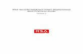 RSA SecurID Hardware Token Replacement Best Practices … fileNo title to or ownership of the white paper or any intellectual property rights thereto is hereby transferred. Any unauthorized