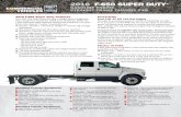 2016 F-650 SUPER DUTY - fleet.ford.com · 2016 F-650 Super Duty Features The F-650 Ford Super Duty truck with a straight frame configuration offers ratings from 25,600 lbs. GVWR up