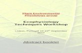 Ecophysiology Techniques Workshop - uevora.ptdspace.uevora.pt/rdpc/bitstream/10174/5381/1/PEPG Ecophysiology... · Ecophysiology techniques workshop The re-introduced Ecophysiology