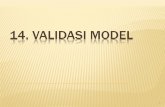 14. Validasi Model - khamaludin.comkhamaludin.com/wp-content/.../Pemodelan-Sistem_14_Validasi-Model.pdf1. KE-KOMPLEKS-AN MODEL Fungsi sejumlah variabel yang secara eksplisit dimasukkan