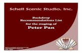 Backdrop Recommendations List for the staging of Peter Panschellscenic.com/rentals/backdrops/Plays/Peter Pan.pdf · Backdrop Recommendations - Pg. 6 hings to o Before You Things to